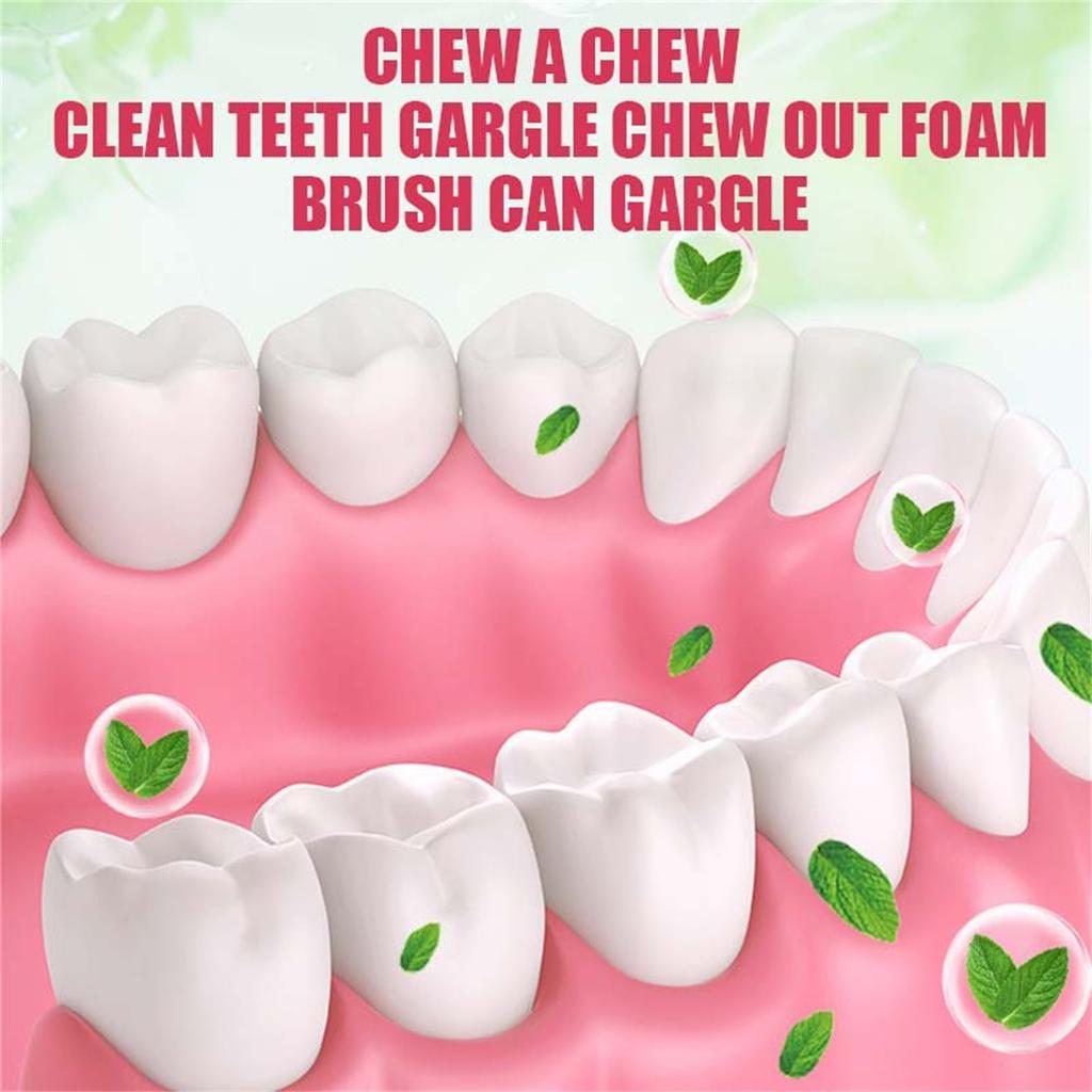 Tablete masticabile pentru apă de gură pentru curățare profundă și respirație proaspătă, apă de gură cu granule solide probiotice