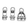 M15 Pulley Block Stainless Steel Pulley Traction Wheel Heavy Duty Single Double Wheel Swivel