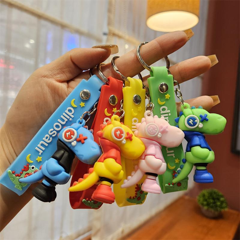 Internet-Berühmtheit Cartoon-Puppe Schlüsselanhänger Taschenanhänger Studentenanhänger Niedlicher PVC-Schlüsselanhänger Paar Auto Schmuck