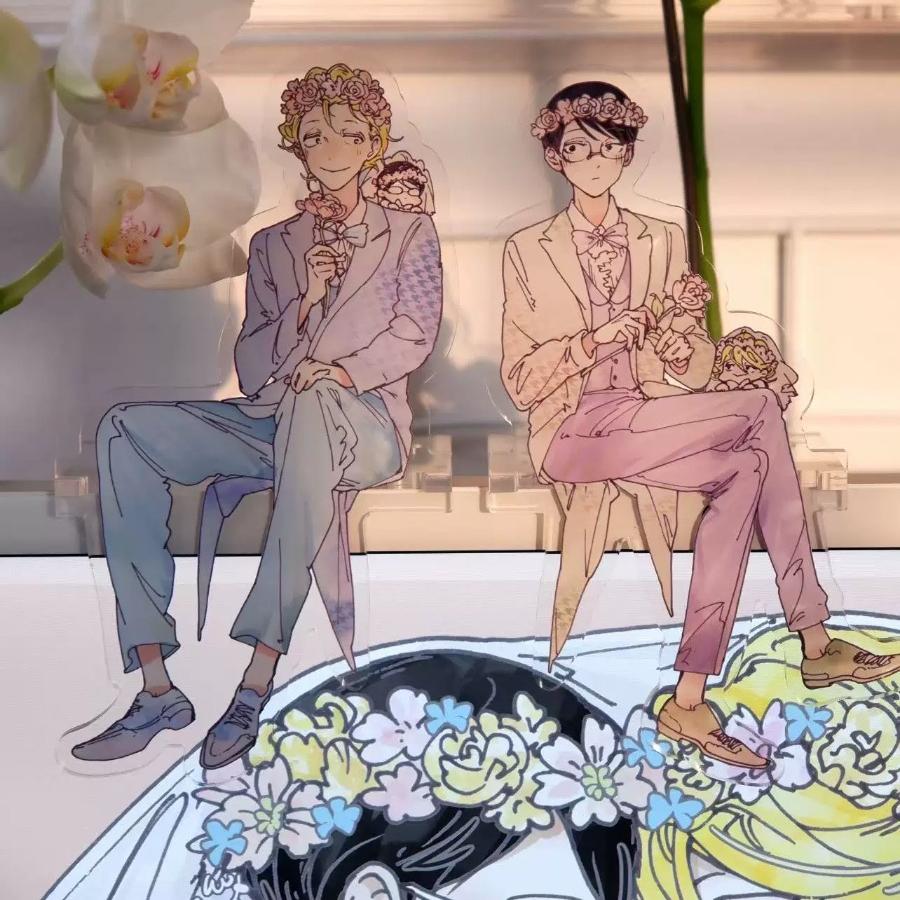 Dou kyu sei Acrylic Stand - Kusakabe Hikaru / Sajou Rihito / Wedding Ver Kusakabe Hikaru