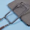 For iPhone 16 Plus Case TPU+PC Crystal Clear Back Cover with Lanyard