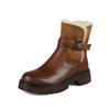 Fashion Boots Women Winter Women Ankle Boots Snow Boots Genuine Leather Warm Wool Shoes Woman Classic Zipper Casual Working Short Boots