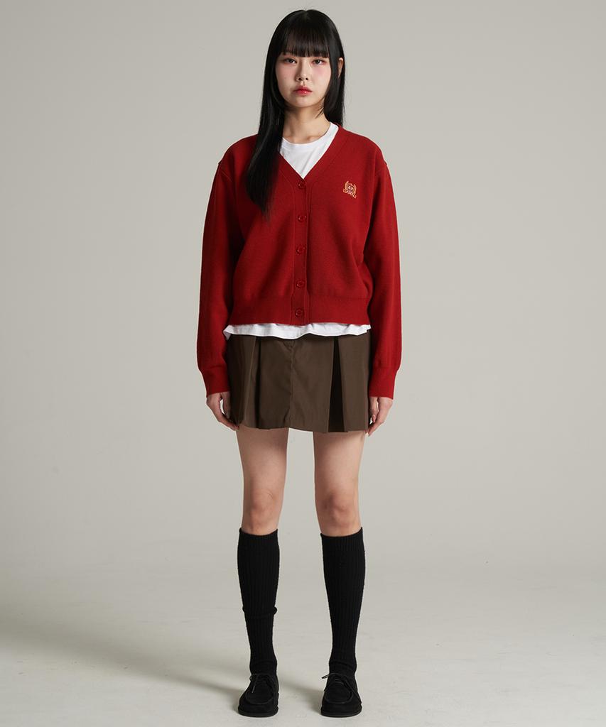 Agent Pick Agp Pleated Mini Skirt Brown