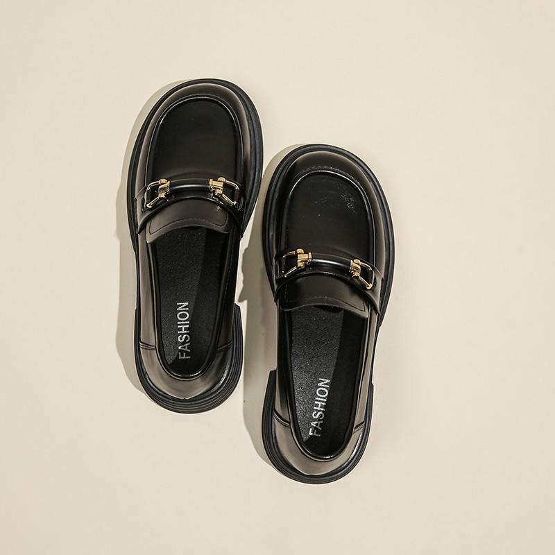 fashion Platform Loafers Female Shoes Women Fashion Mary Janes Round Toe Loafers Oxfords Platform Casual Chain Ladies Mary Janes