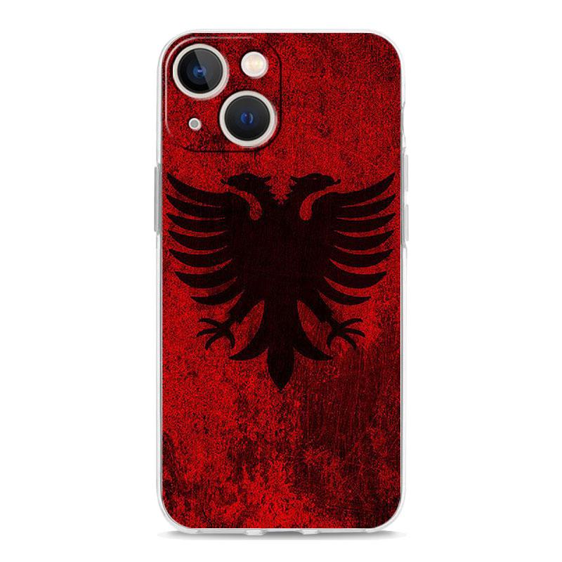 Albania Albanians Flag Luxury Phone Case For IPhone 18 15 16 14 13 12 11 Pro Max XS X XR SE 7 8 Plus TPU Clear Lens Protect Cover