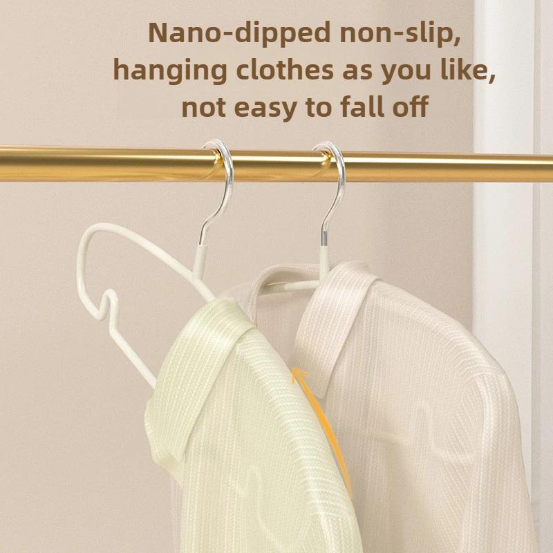10PCS Simple Clothes Hanger Non Slip Dormitory Household Clothes Hanging to Prevent Clothes Deformation  Storage