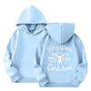 Children's Casual Round Neck Printed Pullover Long-sleeved Hooded Sweatshirt Top