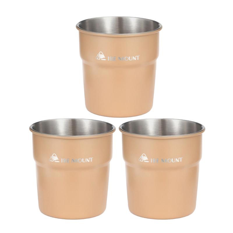 300ml Beer Wine Cups Portable Stainless Steel Tableware Tea Coffee Milk Beer Mug Stackable Camping Water Cup for Travel Hiking