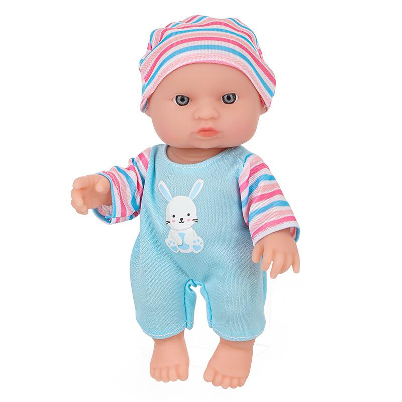 

6.5 Inches New Reborn Doll Toy Simulation Newborn Children Play House Interactive Toy Joints Movable Cute Reborn Dolls Kids Gift 6.5 Inches