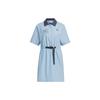 Originals Yu Nagaba Co-branded Loose Comfortable Casual Short Sleeve Dress Women White IS0626