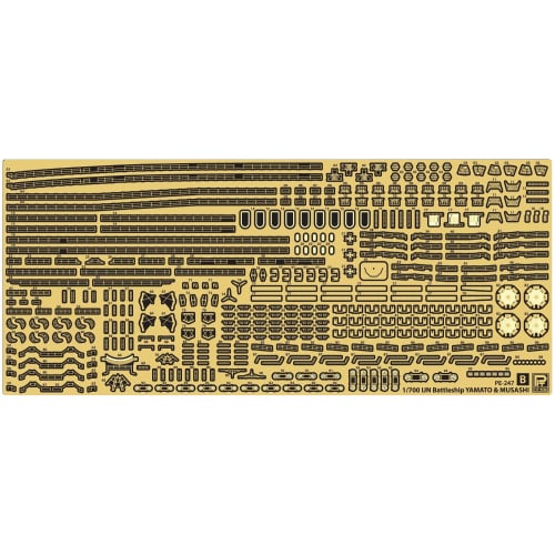Pit Road 1/700 Scale Upgrade Parts for Ship Models - Japanese Navy Battleship Yamato Final Edition, Genuine Upgrade Parts Set, Plastic Model Parts GB7