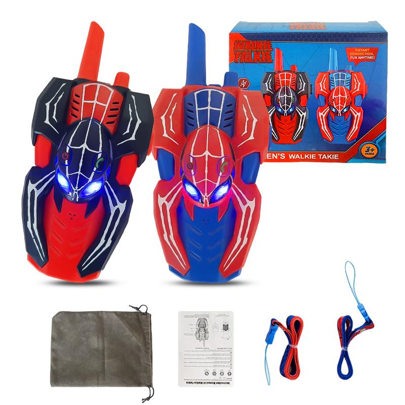Рация «Паук» для детей, 2 шт., Дальняя связь, Игрушка для игры-приключения красный