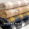 Coffee temperament wool blended knitted scarf women's winter versatile thickened warm scarf