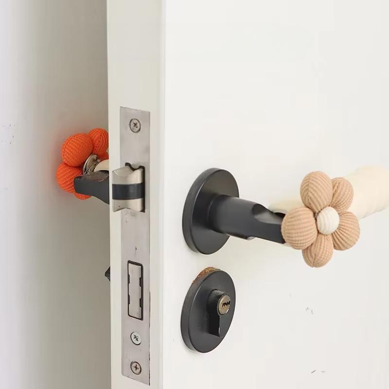 Flower EVA Door Handle Gloves Cute Dust Protective Cover Thickened Household Anti-collision Anti-static Universal Handle Cover