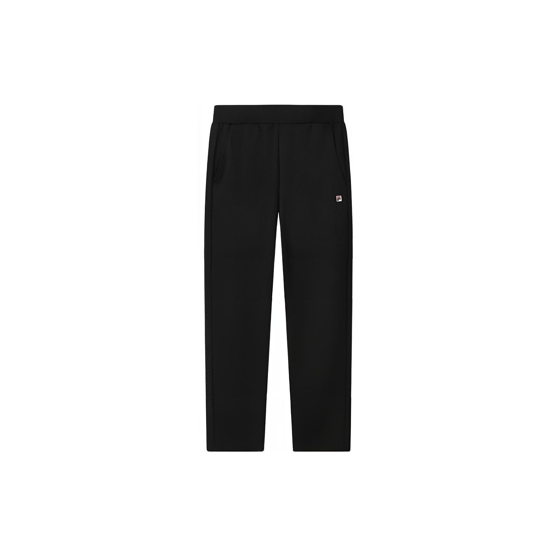 

FILA Solid Color Straight Leg Mid Rise Casual Pants Men bottoms Black F11M328602GBK M