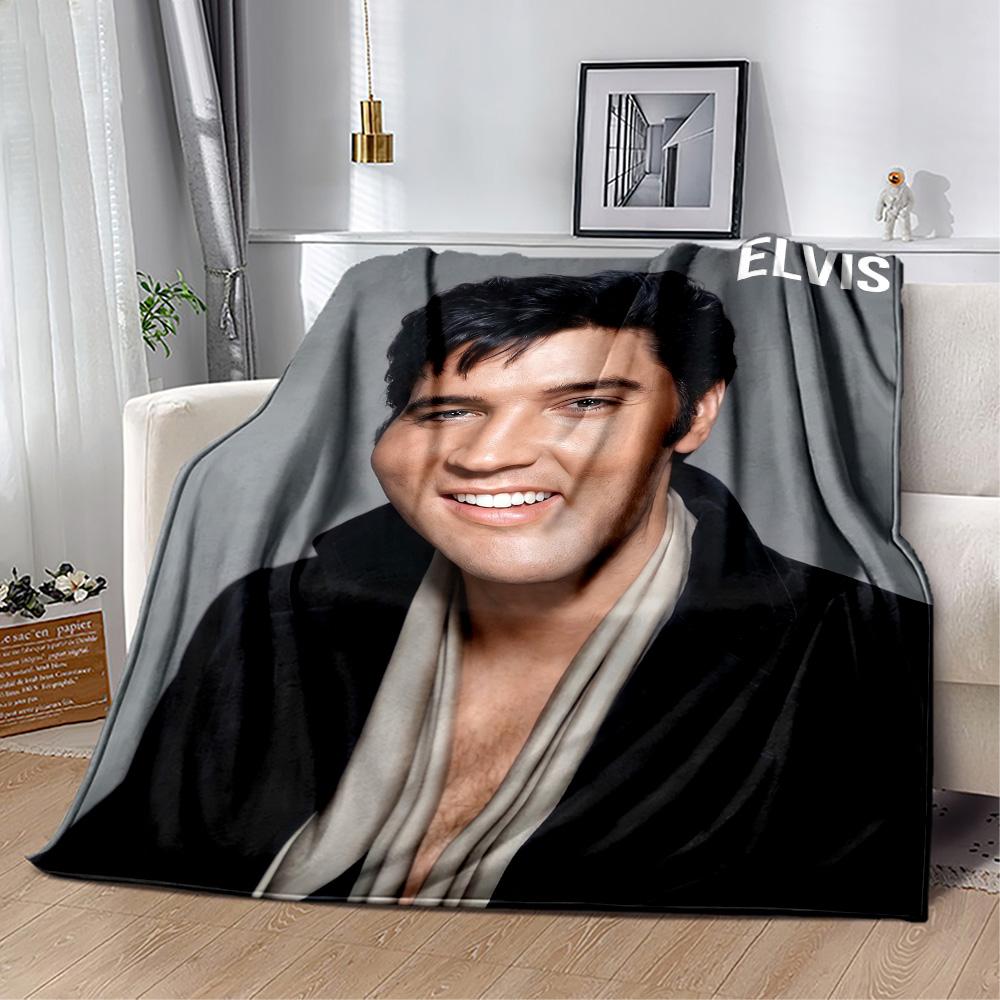 Elvis: Rock Legend Blanket Durable Comfort Perfect for Chair Sofa Bed for All Seasons Modern Best Holiday Gift for Friends Family
