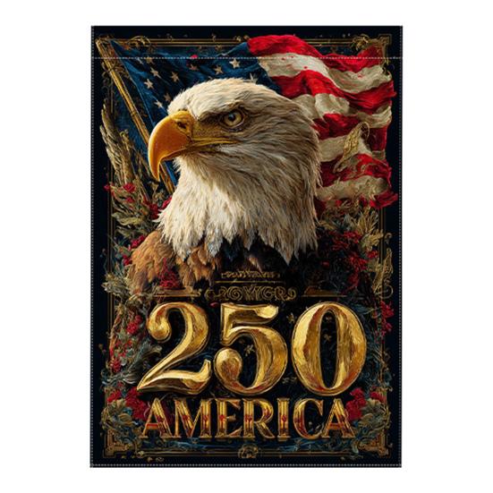 250th Anniversary America Garden Flag 250 Years of Freedom Patriotic Banner 4th of July Yard Sign for Independence Day Memorial Day Gift