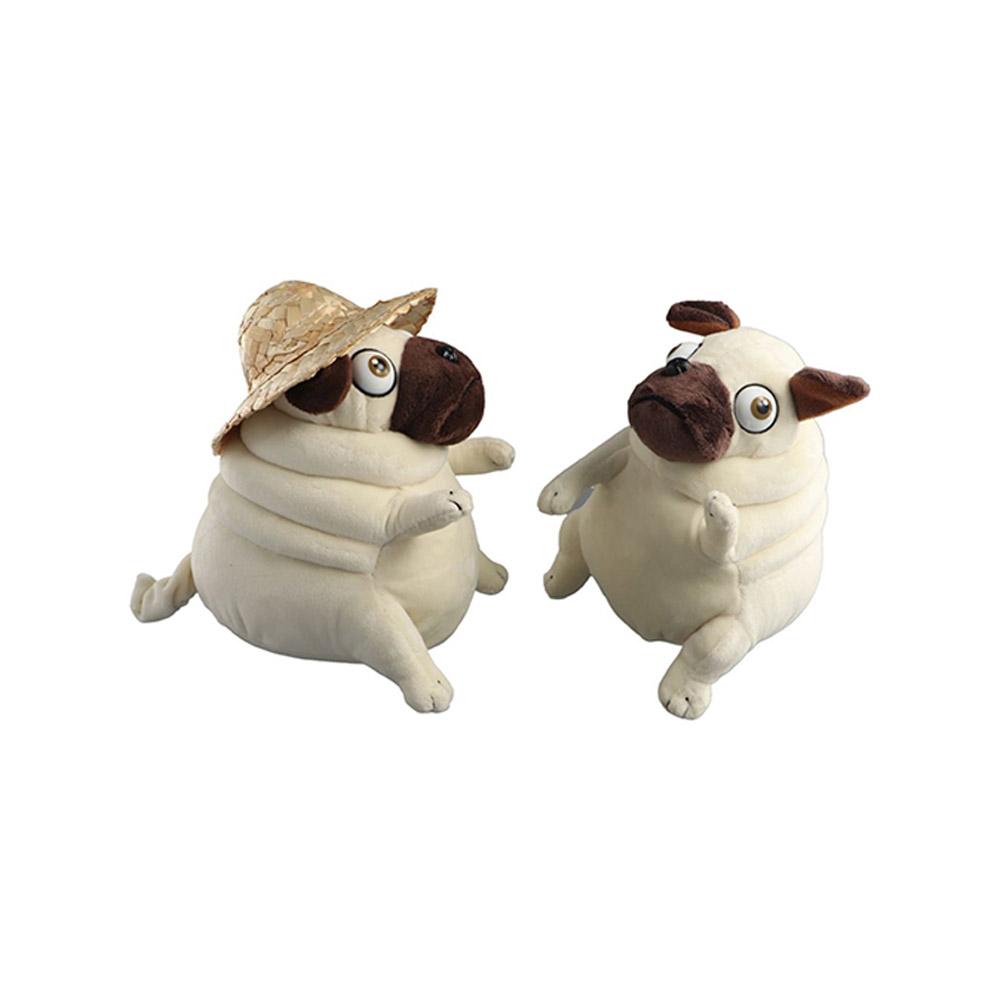 Mate Sitting Pug Dogs Pug Dog Plush Doll Elf Fat Pug Plush Toys Stuffed Toy Pug Dog Plush Toy