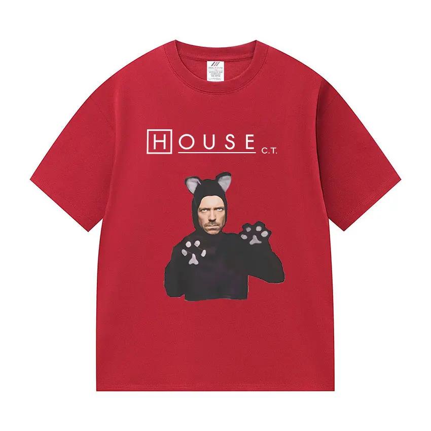 

Funny House MD As A Cat Meme Graphic T-shirt Men Women Retro Oversized Short Sleeve T Shirts Fashion High Quality Cotton T Shirt 4XL