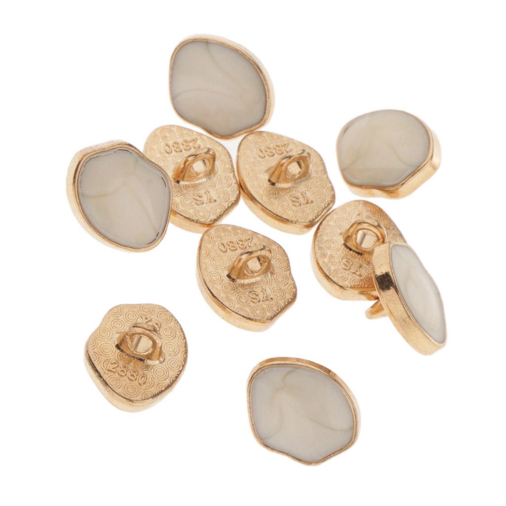 10Pcs Clothing Fastening Sewing Enamel Shank Buttons DIY  Embellishment