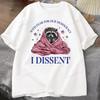 With Fear for Our Democracy I Dissent Tshirts Raccoon Meme Personalized Cotton Short Sleeve Tshirts Project 2026 Fashion Tops