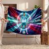 Couverture polaire personnalisée Cristiano Ronaldo avec logo de football, texte de nom personnalisé, couverture d'appoint douce et chaude pour la maison