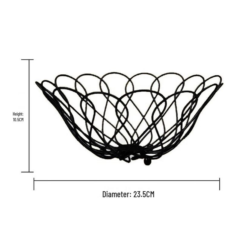 Light Luxury Iron Art Fruit & Snack Basket