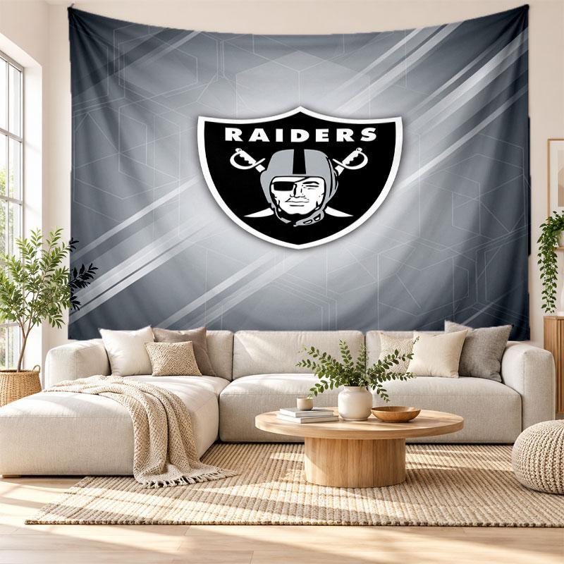 Las Vegas Raiders Wall Tapestry, Soft Fabric Wall Hanging, Decorative Backdrop For Bedroom Home Wall Art