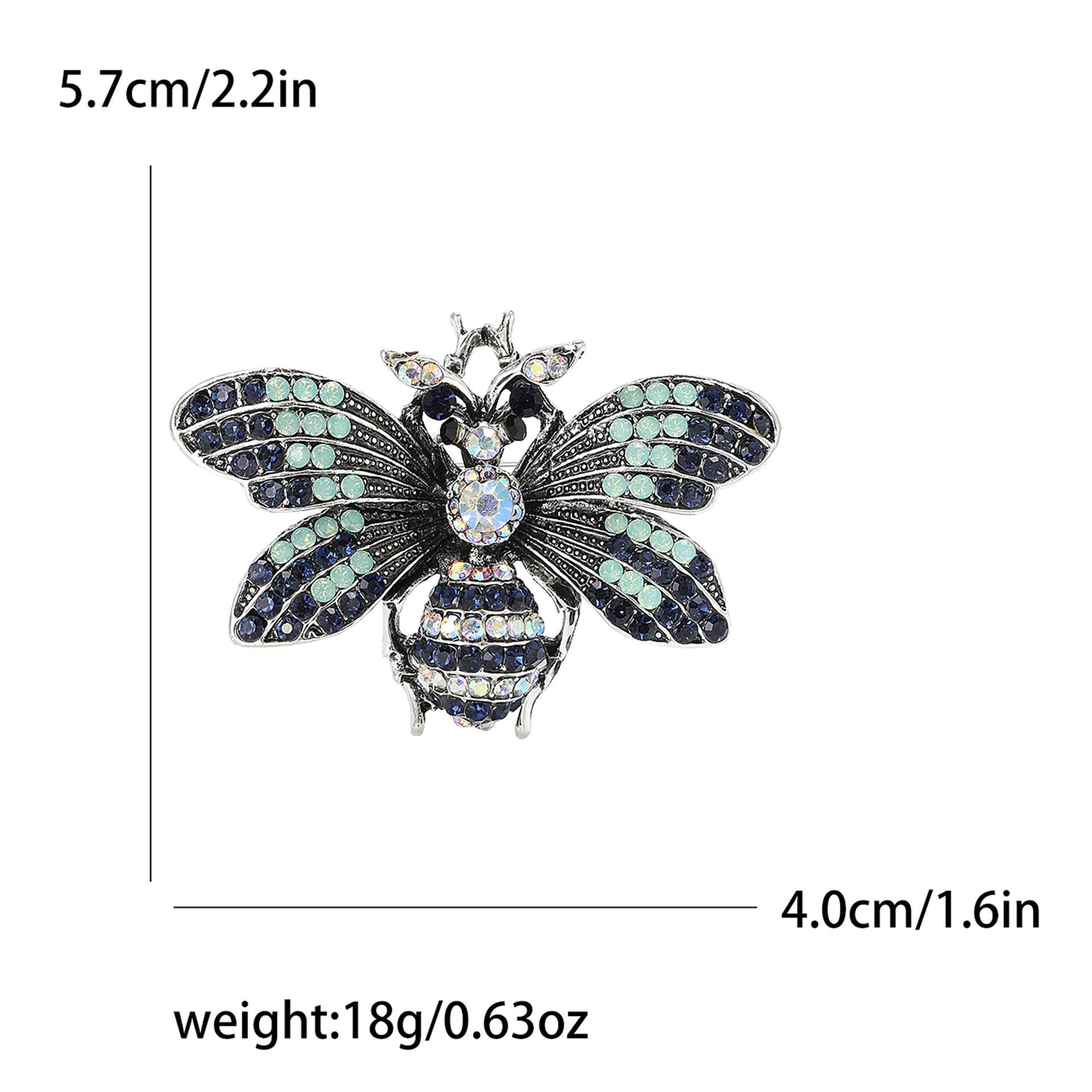 

Брошь пчела из сплава со стразами, модный креативный женский костюм, кардиган, корсаж, украшение, булавка