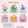 Children's Birthday Party Invitation Card for Boys & Girls - Kindergarten Friends Blessing Card