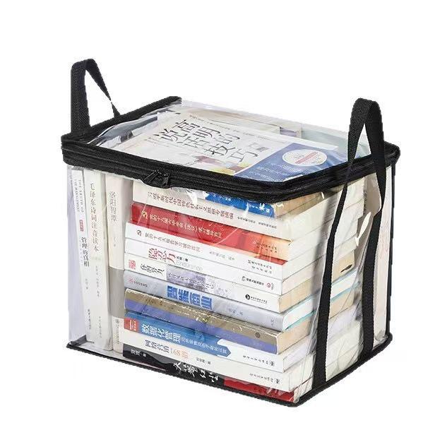 Large Capacity Waterproof Transparent PVC Book Storage Bag for Students