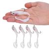 5PCS Fish Lures Artificial Fake Bait Soft Lures Seabass Fishing Tackle with Hook SO050-2