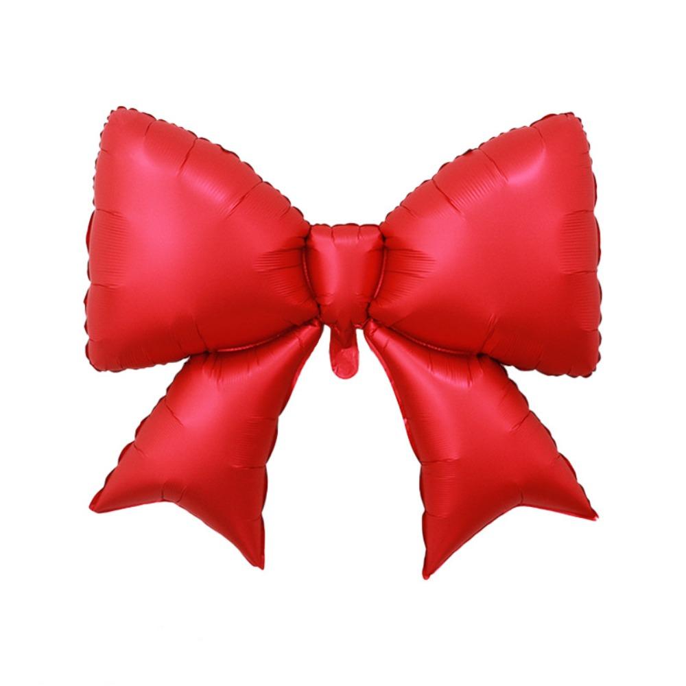 Cute Multi-purpose Bow Balloon Large Size Ins Style Foil Balloon Lightweight Striped Balloon Anniversary Event