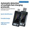 DC 4-25V 5A 0.96-Inch Multifunctional USB DC Voltage Current Power Meter Tester PD Mobile Phone Fast Charging Charger Tester