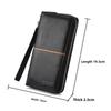 Men's Long Hand Wallet Zipper Handbag Multi-card Position Large Capacity Business Men's Wallet