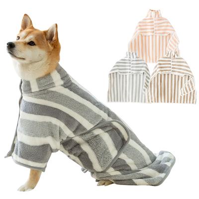 Hundebademantel Saugfähiges Schnelltrocknendes Handtuch für Golden Retriever Shiba Inu Katze Haustier Trockenmantel Nach dem Bad Weicher Korallenfleece Haustier Badetuch