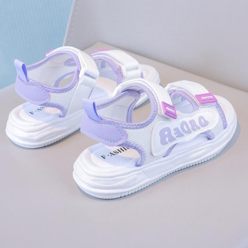 Summer Open Toe Soft Sole Girls Sports Princess Sandals Casual Student Kids Beach Shoes