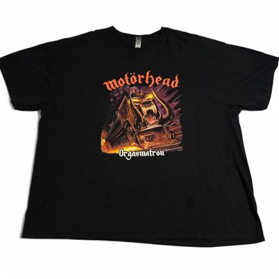 Camiseta Orgasmatron de Motorhead Talla Adulto 3XL XXXL Banda de Metal Negro Estilo VTG