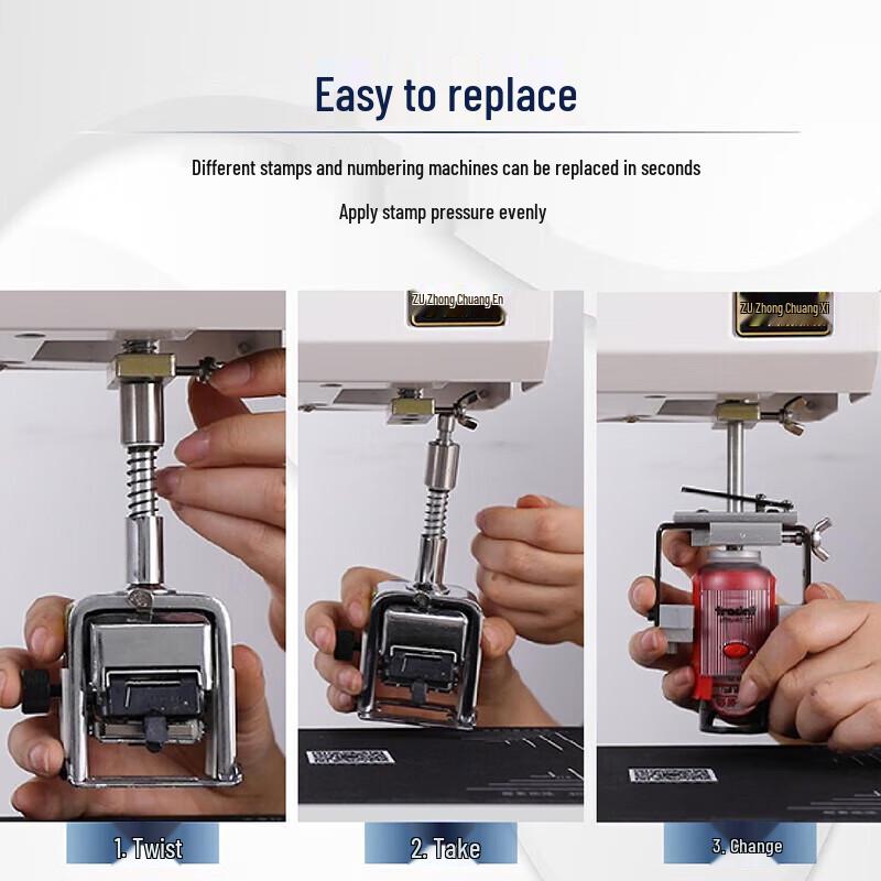 Automatic Financial Paging and Stamping Machine CN Plug (adapter Included)