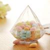 12 Diamond Shaped Clear Plastic Candy Storage Boxes for Weddings Parties and Special Occasion Candy Presentation