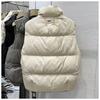 Winter Autumn Women's Short Down Cotton Vest Jackets Loose Sleeveless Coat Warm Tank Waistcoat  Female Outerwear Tops