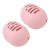 2pcs Makeup Sponge Holder Wet Dry Beauty Egg Storage Box Double Sides Breathable Silicone Makeup Puff Case