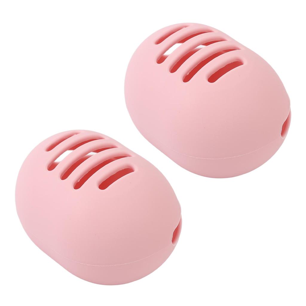2pcs Makeup Sponge Holder Wet Dry Beauty Egg Storage Box Double Sides Breathable Silicone Makeup Puff Case