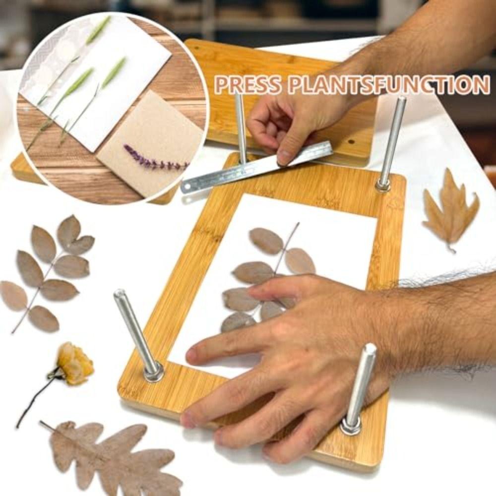 Wooden Bamboo Book Press Portable Book Press Binding Machine Book Binding Kits  Book Binding Tool