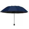 Twelve-Rib Extra-Large Dual-Purpose Manual Folding Umbrella for Men and Women, Business Sun Protection Sunshade Umbrella