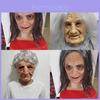 Máscara de Avó de Látex para Halloween para Cosplay e Festas a Fantasia