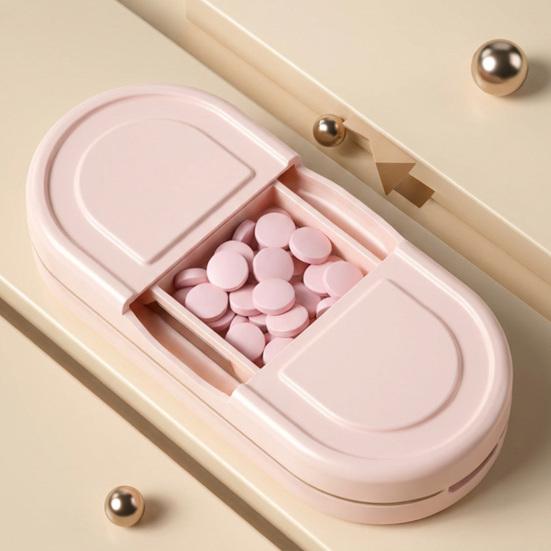 Pill Case Compact Size Storage Box Food Grade PP 1 Pc