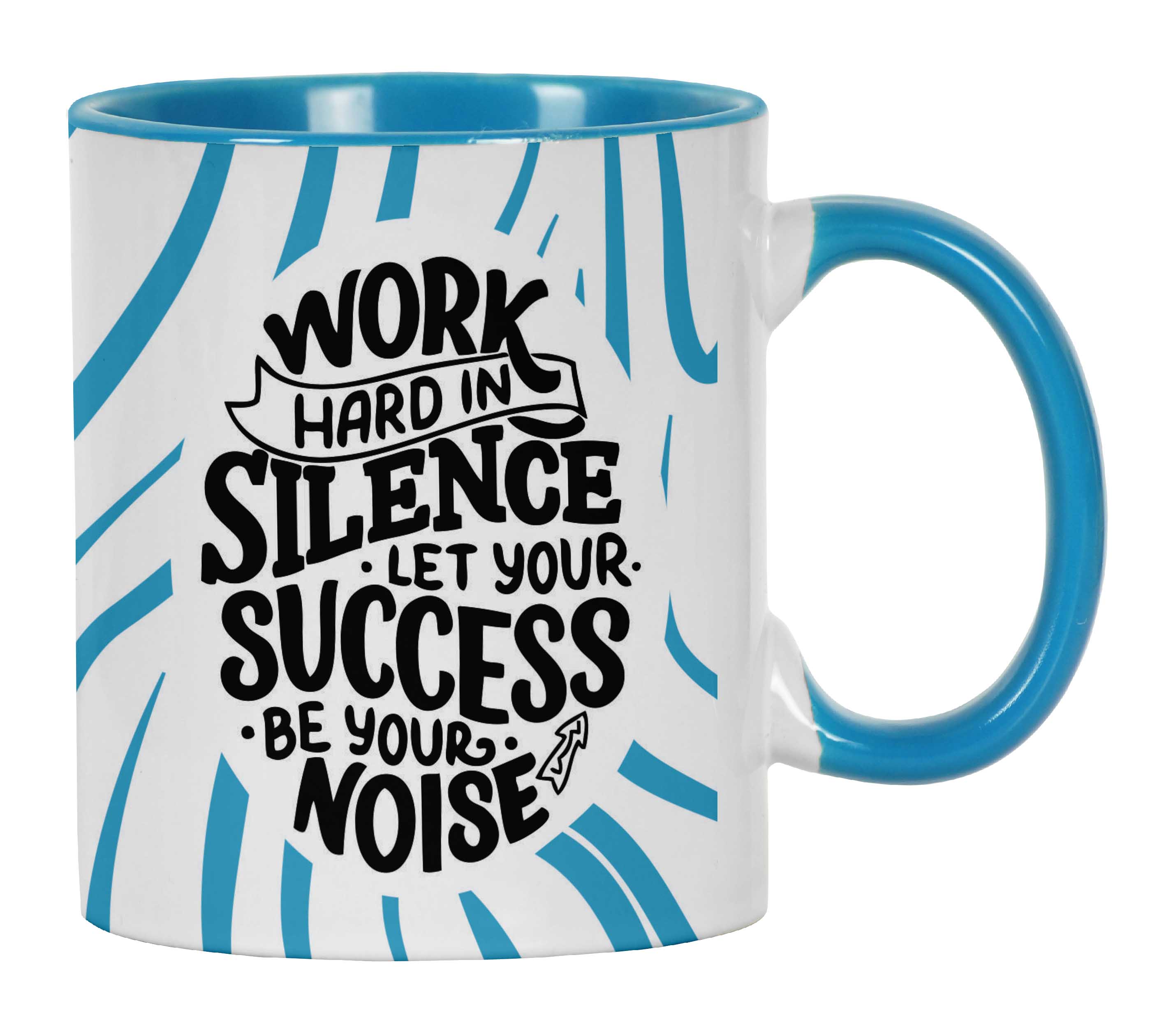 

Inkdotpot Work Hard In Silence Let Your Success Be Your Noise 11 Oz Ceramic Coffee Mug Positive Quotes Employee Boss Coworkers Birthday 11oz небо синє кольору