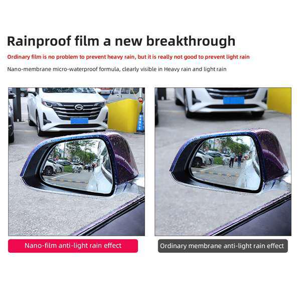 Set of 4 Wide-Angle Anti-Glare Rearview Mirrors for Tesla Model 3 & Y