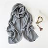 Solid Color Headscarf Long Scarf Women'S Silk Scarf Hot-Selling Scarf Scarf Shawl Multi-Purpose Hijab